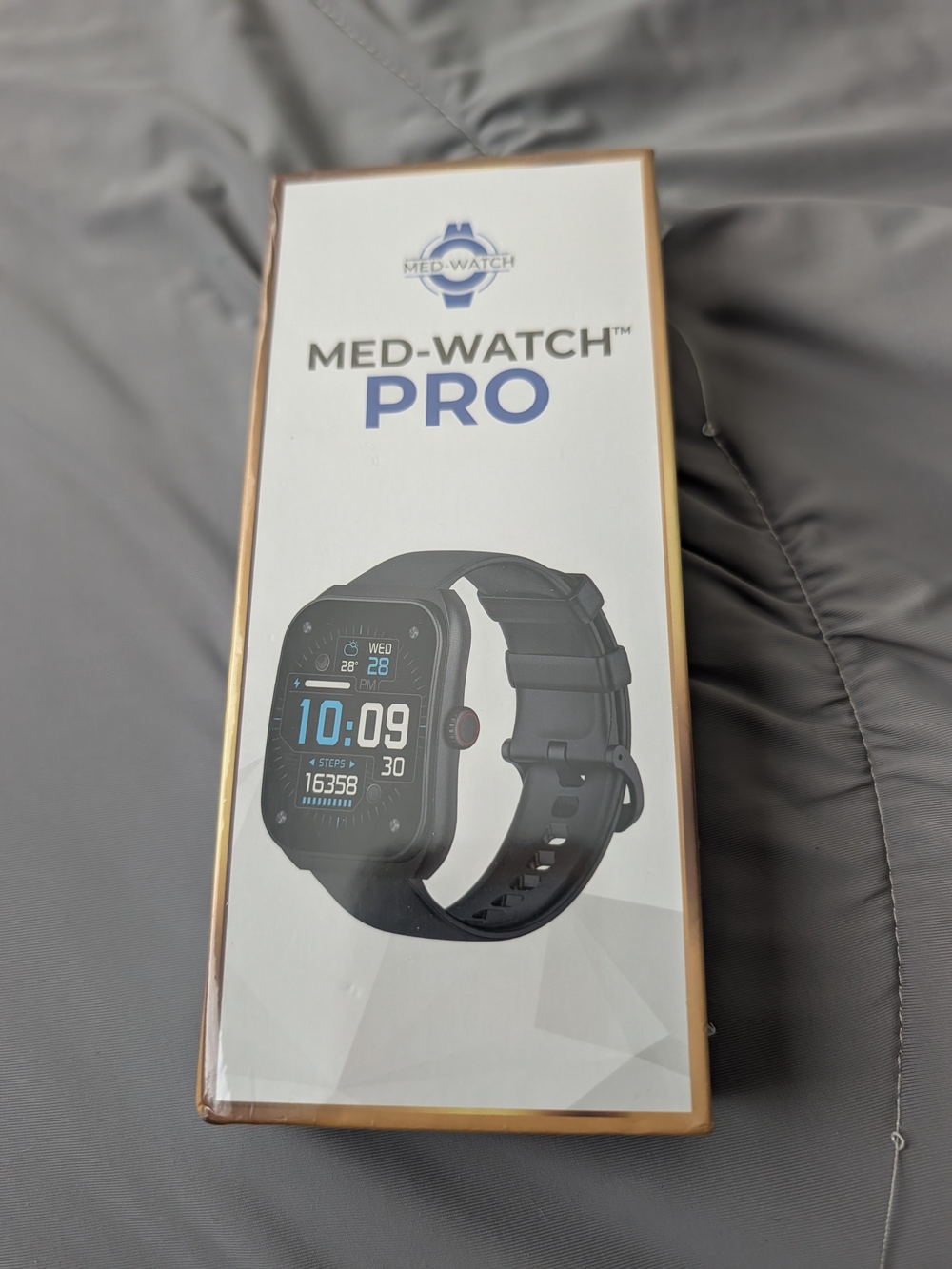 Med-Watch Pro Blood Pressure Watch in Gold